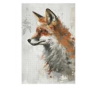Rompecabezas para Adolescentes 75x50cm/1000pcs Fox Elegance Painting Rompecabezas para Adultos Juguetes DIY para La Diversión Familiar Actividades Divertidas En Casa 75x50cm/1000pcs