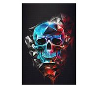 Rompecabezas para Adolescentes 75x50cm/1000pcs Geometric Skull Artwork Rompecabezas para Adultos Juegos Relajantes Decoración Perfecta Regalos Y Cumpleaños Únicos 75x50cm/1000pcs