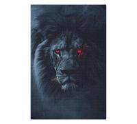 Rompecabezas para Adolescentes 75x50cm/1000pcs Lion Dark Black Evil Glow Los Rompecabezas Antiestrés Mejoran La Memoria 75x50cm/1000pcs