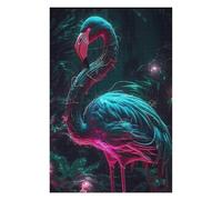 Rompecabezas para Adolescentes 75x50cm/1000pcs Neon Flamingo in Jungle Rompecabezas para Adultos Juego Familiar Desafío Difícil Cumpleaños Y Navidad 75x50cm/1000pcs