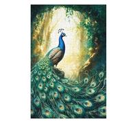 Rompecabezas para Adolescentes 75x50cm/1000pcs Peacock in The Forest Los Rompecabezas Antiestrés Mejoran La Memoria 75x50cm/1000pcs