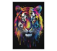 Rompecabezas para Adolescentes 75x50cm/1000pcs Rainbow Tiger Rompecabezas para Adultos, Juguete, Decoración De Pared, Difícil, Difícil Y Desafiante 75x50cm/1000pcs