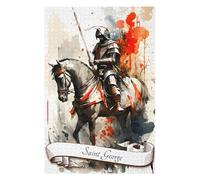 Rompecabezas para Adolescentes 75x50cm/1000pcs Saint George Rompecabezas para Adultos Juegos Familiares Mejora La Memoria Desafiante De Completar 75x50cm/1000pcs