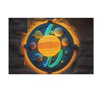 Rompecabezas para Adolescentes 75x50cm/1000pcs Space-Themed Illuminated Portal Rompecabezas para Adultos Juguete Decoración De Pared Decoración De Pared Regalo De Cumpleaños, Regalos, 75x50cm/1000pcs