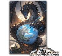 Rompecabezas para Adolescentes Anime Dragon The of World Brain Intelligence Challenge Juguetes adictivos Regalo de cumpleaños, Regalos, Arte de Pared 38x26cm