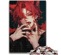 Rompecabezas para Adolescentes Anime Fox Mask Girl Adecuado para Mayores de 14 años Juegos Familiares Oferta como Regalo para Toda la Familia 50x75cm