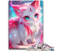 Rompecabezas para Adolescentes, Arte de Gatito, Dios, Juego desafiante y Juego Familiar, decoración de Pared, cumpleaños y Navidad, 50x75cm