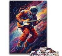 Rompecabezas para Adolescentes, Astronauta Tocando la Guitarra, desafío de Inteligencia Cerebral, Juguetes adictivos, Regalo de cumpleaños, Regalos, Arte de Pared, 50x75cm