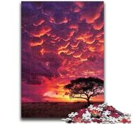 Rompecabezas para Adolescentes, Atardecer, desafiante Juego Familiar, decoración de Pared, cumpleaños y Navidad, 50x75cm