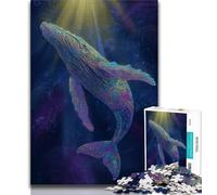 Rompecabezas para Adolescentes, Ballena Espiritual, Juego Familiar, antiestrés, desafío difícil, Mejora el Amor en Pareja, 38x26cm