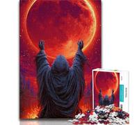 Rompecabezas para Adolescentes Blood Moon Ninja Rompecabezas para Adultos de 1000 Piezas Toda la Familia a Partir de 14 años 50x75cm