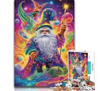 Rompecabezas para Adolescentes, Bruja psicodélica, para Adultos, 1000 Piezas, diseño único, Vibrante y difícil, Experiencia Relajante y desafiante, 26x38cm