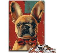 Rompecabezas para Adolescentes, Bulldog francés, Juego desafiante, Regalo Ideal para Toda la Familia, 50x75cm