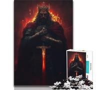 Rompecabezas para Adolescentes: Caballero Medieval Poderoso 1000 Piezas Adolescentes Arte de Pared Moderno DIY decoración del hogar (38x26cm)