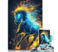 Rompecabezas para Adolescentes Caballos con relámpagos 1000 Piezas Toda la Familia (50x75cm)