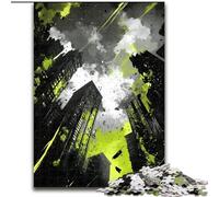 Rompecabezas para Adolescentes Caos Urbano, Rompecabezas para Decorar Paredes, cumpleaños y Navidad para Mayores de 14 años, 50x75cm