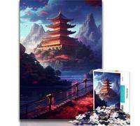 Rompecabezas para Adolescentes Colorido Paisaje Extraterrestre 1000 Piezas para aliviar el estrés desafío difícil decoración del hogar Juguetes de 38x26cm