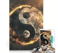 Rompecabezas para Adolescentes con 1000 símbolos de la Paz Yin Yang Juegos relajantes interacción Entre Padres e Hijos Regalos de cumpleaños 50x75cm