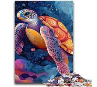 Rompecabezas para Adolescentes con diseño de Tortugas, Apto para Mayores de 14 años, Juego Educativo, desafío, Juguete, Regalo de cumpleaños, 50x75cm