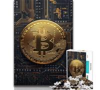 Rompecabezas para Adolescentes con el Logotipo de Bitcoin, 1000 Piezas, para Adultos y Adolescentes Entrena tu Cerebro y Tus Manos Regalo de cumpleaños, 50x75cm