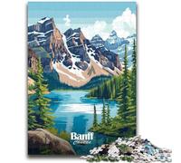 Rompecabezas para Adolescentes con Paisaje del Parque Nacional Banff A Partir de 14 años Juegos Familiares Regalo Ideal para Toda la Familia (tamaño 38x26cm)