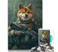 Rompecabezas para Adolescentes Corgi Fuerzas Especiales, Toda la Familia Apto para niños de 14 años (tamaño 75x50cm)
