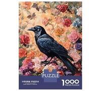 Rompecabezas para Adolescentes De 1000 Piezas A Crow Stands on Rompecabezas para Adultos Juego De Ingenio para Mejorar La Memoria Actividades Divertidas En Casa 52x38cm/1000pcs