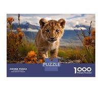 Rompecabezas para Adolescentes De 1000 Piezas A Young Lion Rompecabezas para Adultos Juego Práctico Una Obra De Arte Cumpleaños 38x26cm/1000pcs