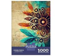 Rompecabezas para Adolescentes De 1000 Piezas Abstract Boho I Rompecabezas para Adultos Juguetes De Bricolaje Análisis Y Lógica Diversión En Casa Actividades, 52x38cm/1000pcs