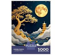 Rompecabezas para Adolescentes De 1000 Piezas Abstract Bonsai Tree Rompecabezas para Adolescentes Juegos Relajantes Regalos para Mujeres para Cumpleaños, Navidad 38x26cm/1000pcs