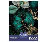 Rompecabezas para Adolescentes De 1000 Piezas Abstract Botanic Gold Art Rompecabezas para Adultos Juguete Decoración De Pared Desafío Difícil 70x50cm/1000pcs
