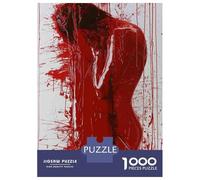 Rompecabezas para Adolescentes De 1000 Piezas Abstract Female Body Art Print Rompecabezas para Adultos Juegos Relajantes Decoración del Hogar 52x38cm/1000pcs