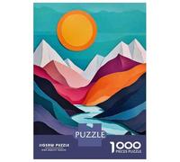 Rompecabezas para Adolescentes De 1000 Piezas Abstract Landscape Art Print Rompecabezas para Adultos Juego Familiar Difícil Difícil Cumpleaños Y Navidad 38x26cm/1000pcs