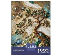 Rompecabezas para Adolescentes De 1000 Piezas Abstract World Tree Art Rompecabezas para Adolescentes Juegos Relajantes Carrera De Velocidad De Manos 38x26cm/1000pcs