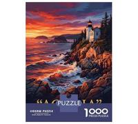 Rompecabezas para Adolescentes De 1000 Piezas Acadia National Park Lighthouse Rompecabezas para Adultos Juegos Relajantes Decoración Cumpleaños 38x26cm/1000pcs