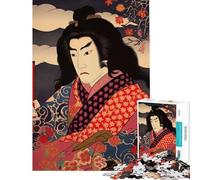 Rompecabezas para Adolescentes de 1000 Piezas Actor de Kabuki japonés Rompecabezas para Adultos Juego práctico de análisis y lógica Regalo de cumpleaños único (tamaño 38x52cm)