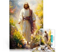 Rompecabezas para Adolescentes de 1000 Piezas Acuarela de Jesucristo Diversión Familiar Cada Pieza es única: un desafiante y Divertido Juego Familiar 75x50cm