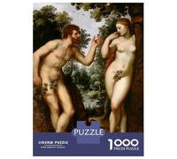 Rompecabezas para Adolescentes De 1000 Piezas Adam and Eve Rubens Rompecabezas para Adultos Juegos Relajantes Regalos para Mujeres Ayuda A Ejercitar El Cerebro 70x50cm/1000pcs