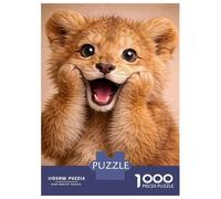 Rompecabezas para Adolescentes De 1000 Piezas Adorable Lion Cub Portrait Rompecabezas para Adultos Juego De Ingenio Una Obra De Arte Actividades Divertidas En Casa 70x50cm/1000pcs