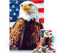Rompecabezas para Adolescentes de 1000 Piezas Águila Calva Americana Difícil Difícil Cada Pieza es única: un desafiante y Divertido Juego Familiar 38x26cm