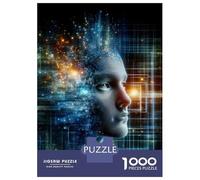 Rompecabezas para Adolescentes De 1000 Piezas AI Artificial Intelligence Rompecabezas para Adultos Juegos Relajantes Corte De Precisión Diversión En Casa Actividades, 52x38cm/1000pcs