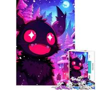 Rompecabezas para Adolescentes de 1000 Piezas Aldea Invernal de Monstruos Un Reto para completar Juego Educativo de análisis y lógica para Mayores de 14 años 38x26cm
