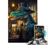 Rompecabezas para Adolescentes de 1000 Piezas Alien Craft Beer Dino Rompecabezas de 1000 Piezas Juguetes antiestrés Alivia el estrés Regalo de cumpleaños Regalos de Viaje (50x75cm)