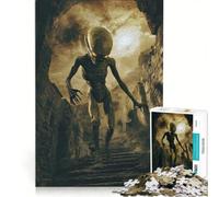 Rompecabezas para Adolescentes de 1000 Piezas: Alien en ruinas, Juego de ingenio, interacción Entre Padres e Hijos, Regalo de cumpleaños, Regalos 50x75cm