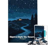 Rompecabezas para Adolescentes de 1000 Piezas Alqueva Dark Sky Reserve Juego de ingenio Juguetes educativos Regalo de cumpleaños dificultad Alta (tamaño 38x26cm)