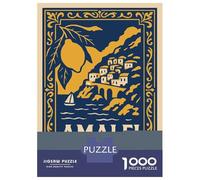 Rompecabezas para Adolescentes De 1000 Piezas Amalfi Coast Travel Rompecabezas para Adultos Juguetes Antiestrés Decoración De Pared Actividades Divertidas En Casa 70x50cm/1000pcs