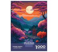Rompecabezas para Adolescentes De 1000 Piezas Amazing Landscape Japan Rompecabezas Juguetes Antiestrés Mejora La Memoria Oferta como Regalo para Toda La Familia 52x38cm/1000pcs