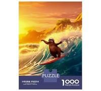 Rompecabezas para Adolescentes De 1000 Piezas Amazing Sloth Holiday Beac Rompecabezas para Adultos Juegos Familiares Análisis Y Lógica Cumpleaños Y Navidad 70x50cm/1000pcs