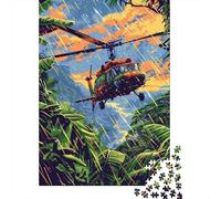 Rompecabezas para Adolescentes De 1000 Piezas Amazon Jungle Helicopter Adventure Rompecabezas para Adultos Juguetes Antiestrés Decoración De Pared Interacción Entre Padres E Hijos 70x50cm/1000pcs