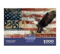 Rompecabezas para Adolescentes De 1000 Piezas American Flag Bald Eagle Art Print Rompecabezas para Adultos Juguetes DIY Pero Divertidos Y Humorísticos Regalos De Cumpleaños Y Únicos 38x26cm/1000pcs